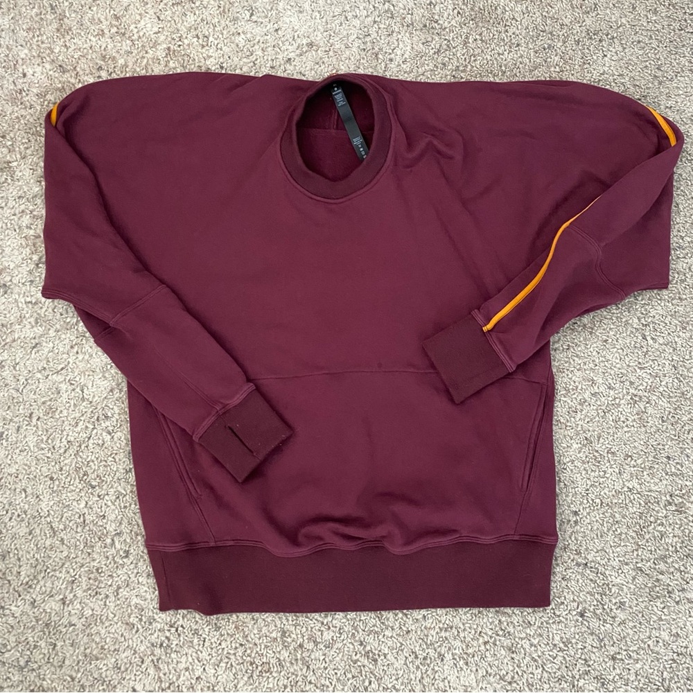 Lululemon X Roksanda Face Forward Sweatshirt Size XS Garnet/Fools Gold Comfy